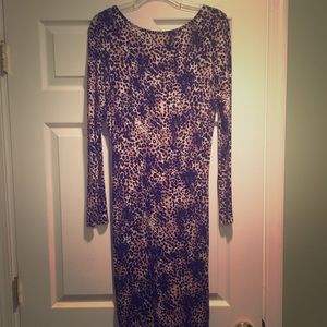 ASOS Curve Leopard Midi-Length Body-Con Dress